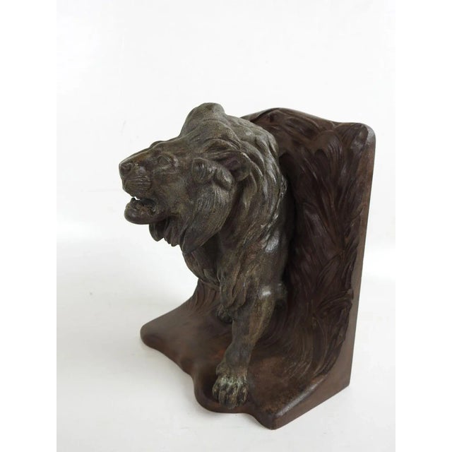 Early 20th Century Bradley Hubbard Lion Tiger Cast Iron Bookends Chairish