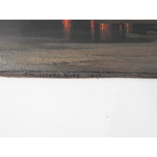 English Mid 19th Century Evening Industrial Landscape Painting For Sale - Image 3 of 12