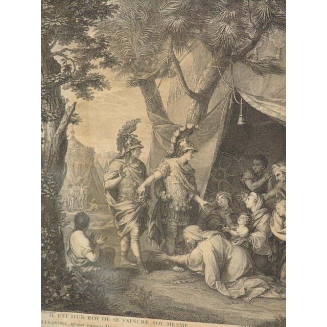 Pair of Framed 18th Century Alexander the Great Lithographs From France For Sale - Image 11 of 18