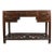 Vintage 5 Drawers With Cracked Ice Foot Rest Desk For Sale