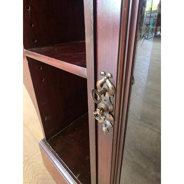 Antique Arts and Crafts Mahogany Bookcase For Sale - Image 5 of 12