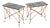 Pair of Brass Side Tables With Mable Top and Paw Footed Detail For Sale