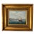 Framed Coastal Harbor Oil Painting For Sale