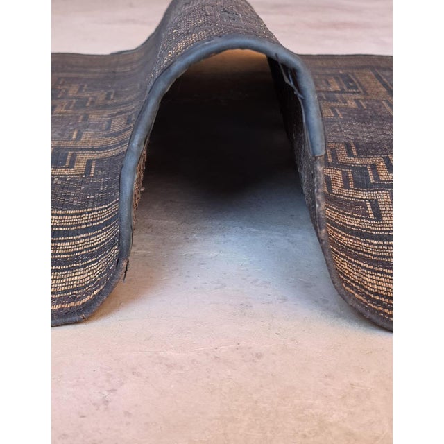 Tribal Vintage Tuareg Mat - 3.4 × 3.7 Ft For Sale - Image 3 of 8