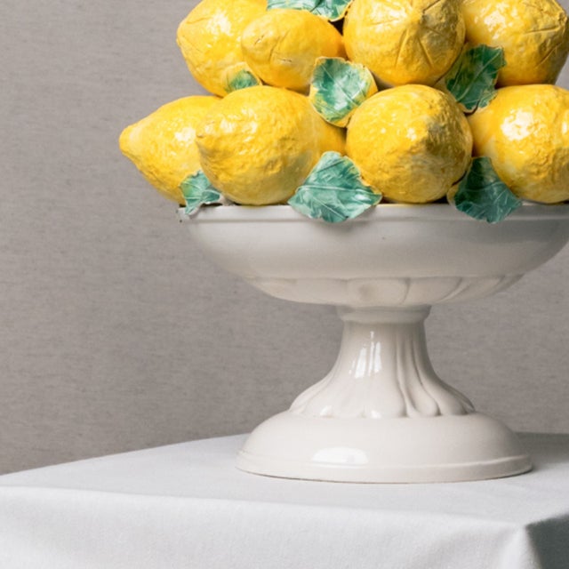 Ceramic Lemon Centerpiece, 1970s For Sale - Image 3 of 5