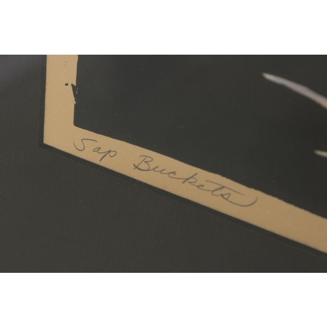 Kathleen West Sap Buckets Arts & Crafts Oak Framed Print For Sale - Image 9 of 15