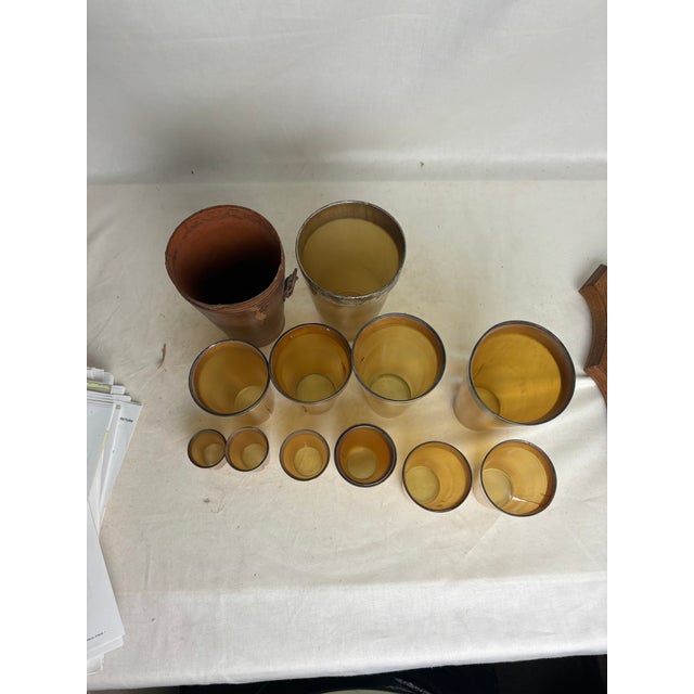 Antique English Sterling & Horn Cups - 13pcs For Sale - Image 4 of 8