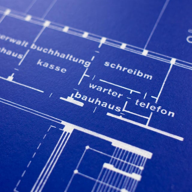 Model 1S / 48 Blueprint Edition Stool from Rowac For Sale - Image 6 of 7