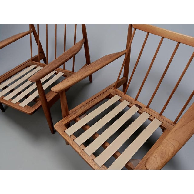 Mid Century Modern Viko Baumritter Danish Style Lounge Chairs W/ 3 Cushion Sets For Sale - Image 9 of 10