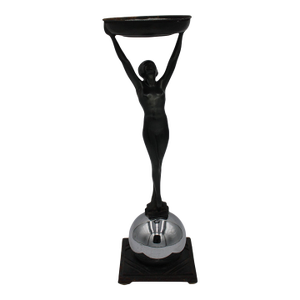 1920s Model T330 Art Deco Flapper Ashtray Stand by the Frankart Metworks Company