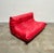 Michel Ducaroy for Ligne Roset Togo Red Leather Sectional Sofa Set For Sale - Image 10 of 18