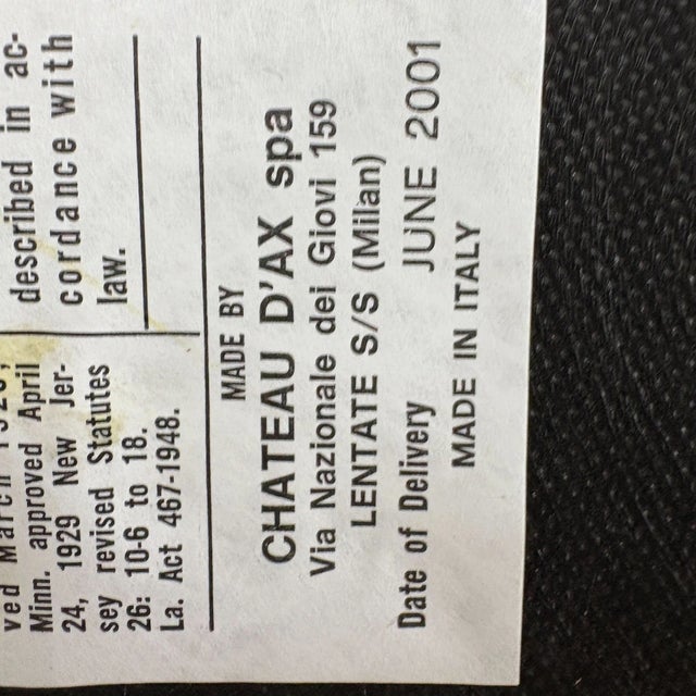 Brown Chateau D’Ax Italian Leather Sofa With Nailhead Trim For Sale - Image 8 of 8