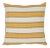 Schumacher Isolde Stripe 18" Pillow in Yellow For Sale