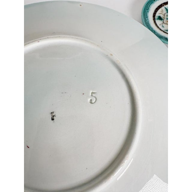 Majolica Plates, France, 19th Century, Set of 5 For Sale - Image 11 of 14