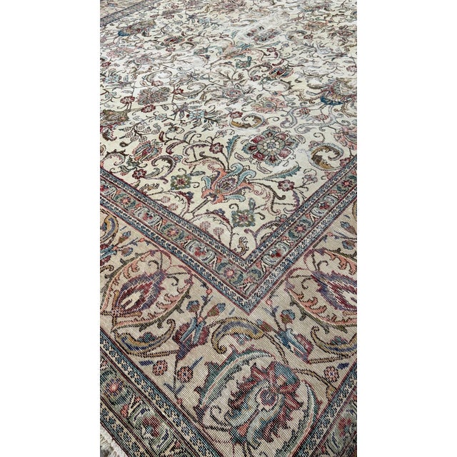 Traditional Vintage Decorative Carpet For Sale - Image 3 of 9