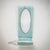 Mid 20th Century Wall Mirror With Console in Blue Glass, Italy, Mid-20th Century For Sale - Image 5 of 7