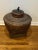 Vintage 19th Century Asian Woven Rattan Bamboo Storage Basket W/Lid and Monkey Detail For Sale - Image 10 of 10