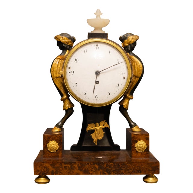 Biedermeier Table Clock, Austria, 1820 For Sale