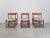 Lovely set of 6 dining chairs produced by Meubelatelier Vanda in Watervliet (Belgium) around 1965. The frames are made of...