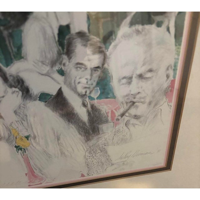 The polo Lounge is Leroy Neiman's homage to Hollywood; Filled with old time actors and actresses, it is pencil signed by...