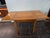 1990s Mid-Century Draw Leaf Table Denmark 36x36 Open 36x65 For Sale - Image 5 of 7