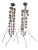 Pair of Mid 20th Century Sculptural Wall Candlesticks For Sale