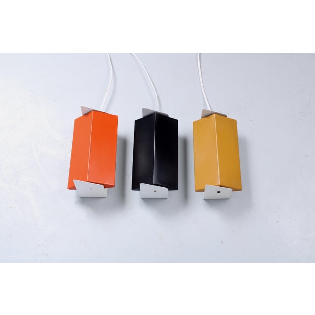 Anvia Colored Metal Adjustable Sconces from Anvia, 1960s, Set of 3 For Sale - Image 4 of 15