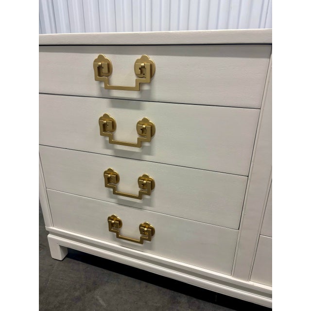 Vintage Chinoiserie Mahogany Ivory Dresser by Landstrom Furniture For Sale In Chicago - Image 6 of 12