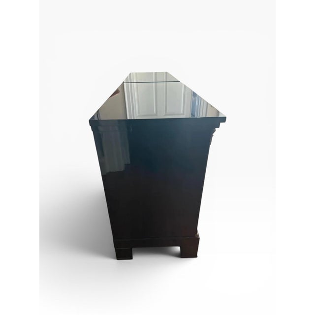 Late 19th Century Late 19th Century Ebonized Regency Chests of Drawers/Nightstands (A Pair) For Sale - Image 5 of 14