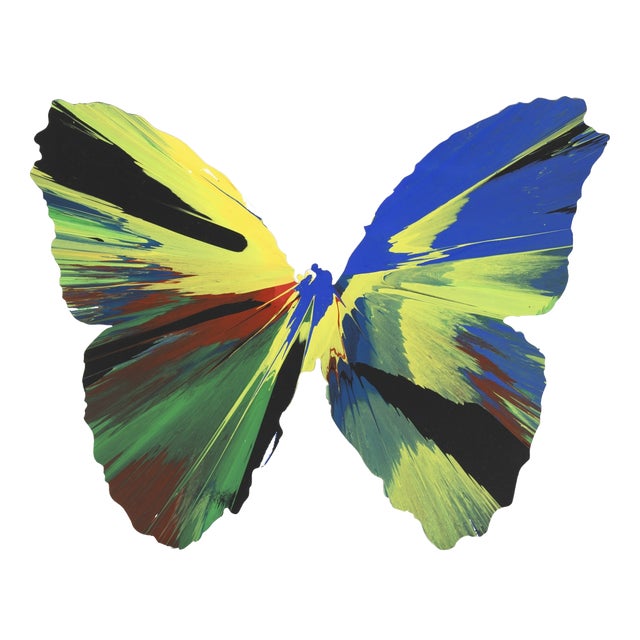 Damien Hirst, Butterfly, 2009, Acrylic Painting on Paper For Sale