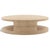 Contemporary Modern Round Open Oak Coffee Table For Sale - Image 3 of 5