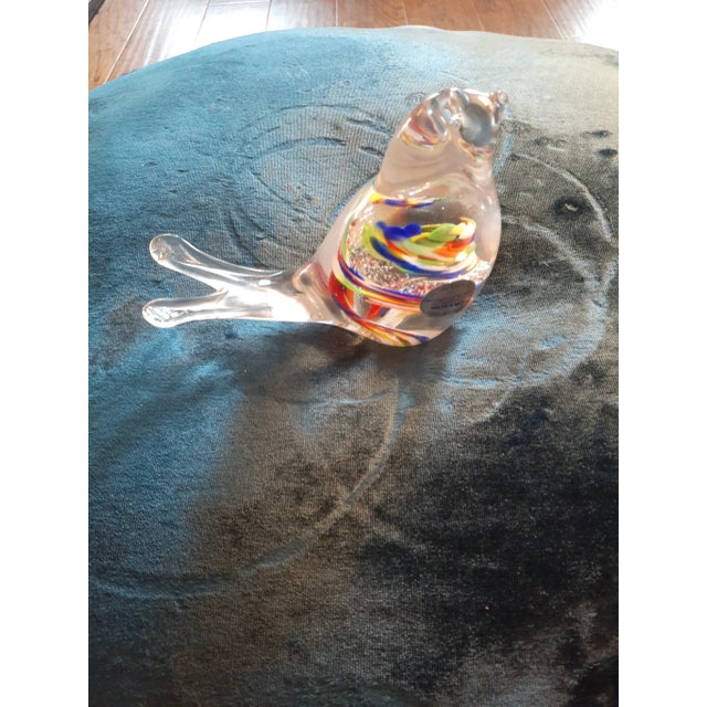 1990s 1990s Arte De Murano Italy Multicolor Bird Figurine For Sale - Image 5 of 6