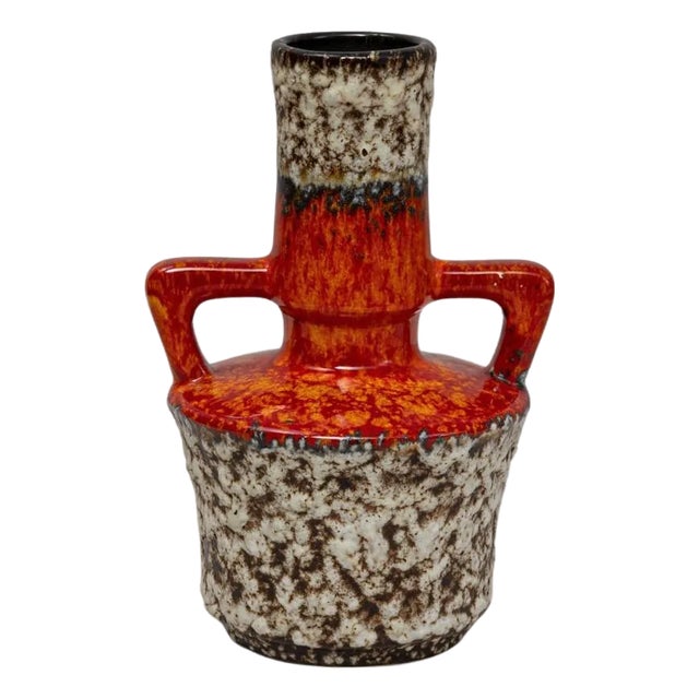 20th Century German Fat Lava Ceramic Vase For Sale