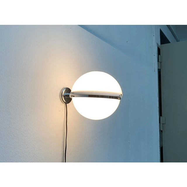 Mid-Century Italian Space Age Ball Wall Sconce from Guzzini For Sale - Image 9 of 18