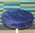 Tulip-Base Stool with Blue Plush, 1970s For Sale - Image 4 of 8