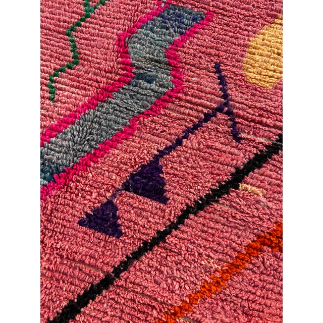 2020s Colorful Moroccan Berber Rug – Handwoven Boujad Wool Carpet For Sale - Image 5 of 11
