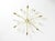 Metal Large Mid-Century Modern Brass Sputnik Ceiling Lamp with 12 Arms, 1950s For Sale - Image 7 of 18