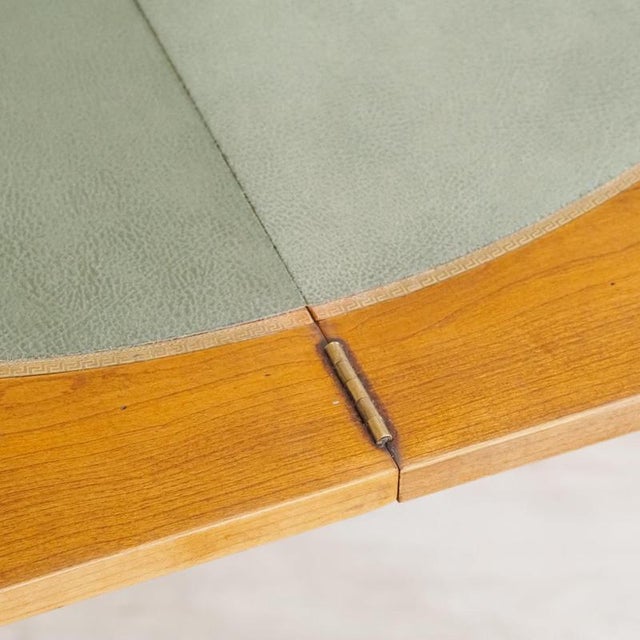 Vintage Game Table with Chessboard and Leather Top For Sale - Image 10 of 17