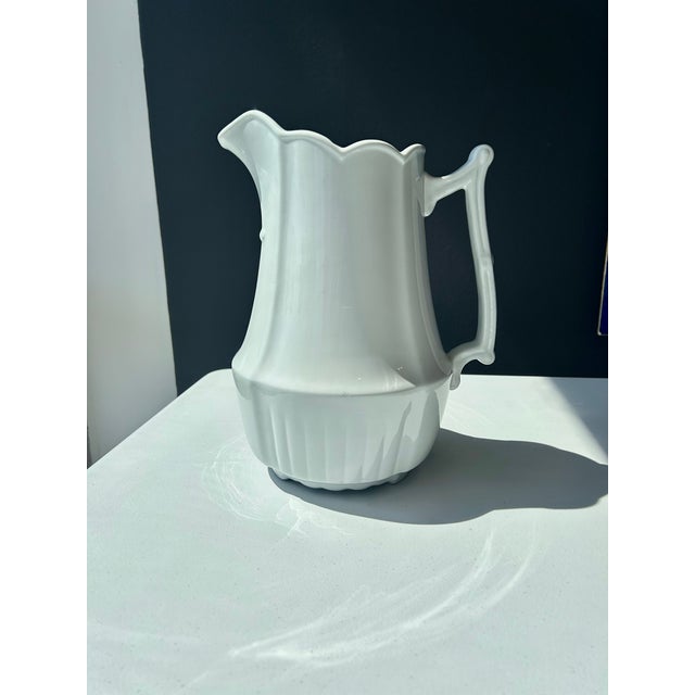 Late 19th Century Large English Ironstone Pitcher For Sale In Chicago - Image 6 of 6