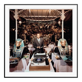 Slim Aarons 'Slim and Sphinx' Archival Pigment Print Framed in Black For Sale