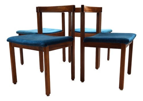 Tectonia Dining Chairs by Jussi Peippo for Asko Finland, 1960s, Set of 4