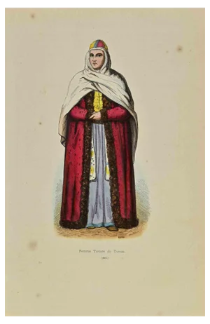 Auguste Wahlen, Tomsk Tartar Woman, Lithograph, 1844