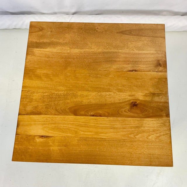 1920s Antique Americana Boho Chic Bobbin Leg Maple Center Table. For Sale - Image 11 of 15