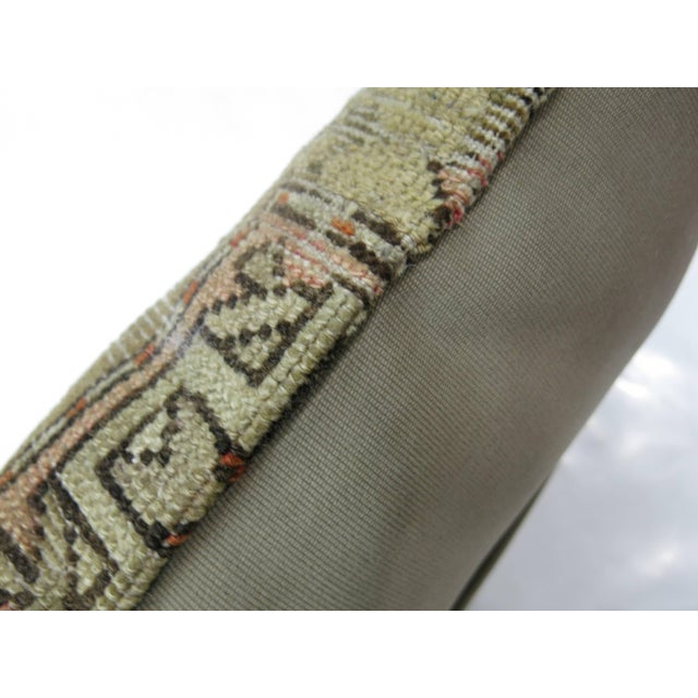 Contemporary Zabihi Collection Vintage Turkish Anatolian Rug Pillow For Sale - Image 3 of 5