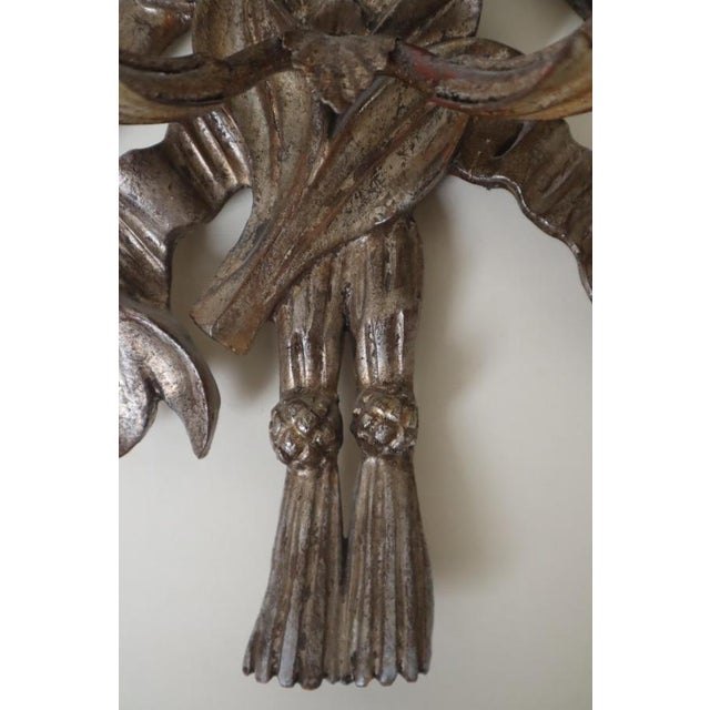 Louis XIV Silver and Wood Wall Lights, Set of 2 For Sale - Image 12 of 18