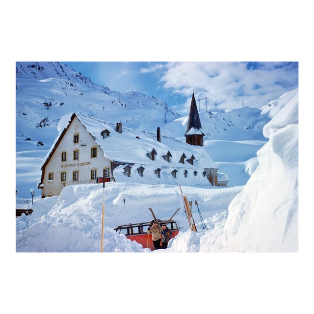 Toni Frissell 'A Hotel in the Mountains' Archival Pigment Print Framed in White For Sale