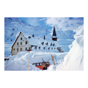 Toni Frissell 'A Hotel in the Mountains' Archival Pigment Print Framed in White