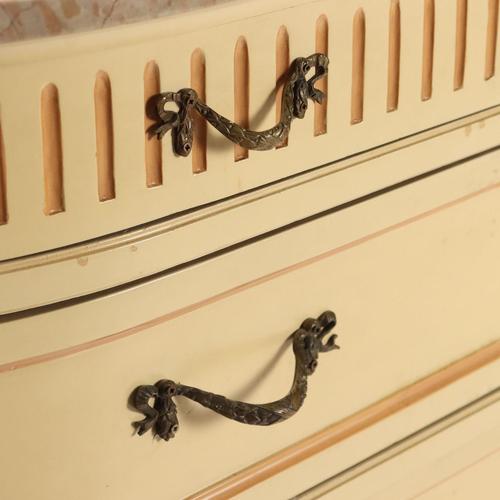 Wood Neoclassical Style Lacquered Chest of Drawers For Sale - Image 7 of 13