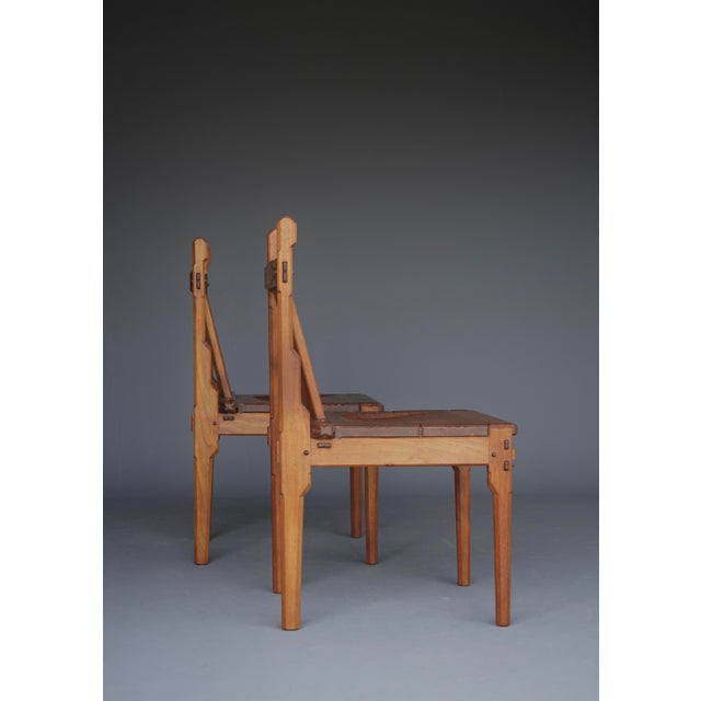 Dutch Traditionalist Amsterdam School Side Chairs attributed to Alexander Kropholler, 1930s, Set of 2 For Sale - Image 9 of 18