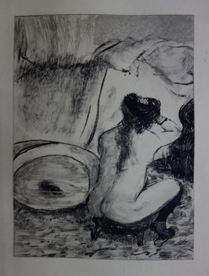 Edgar Degas, Morning Hairstyle: Nudes, Etching, 1935